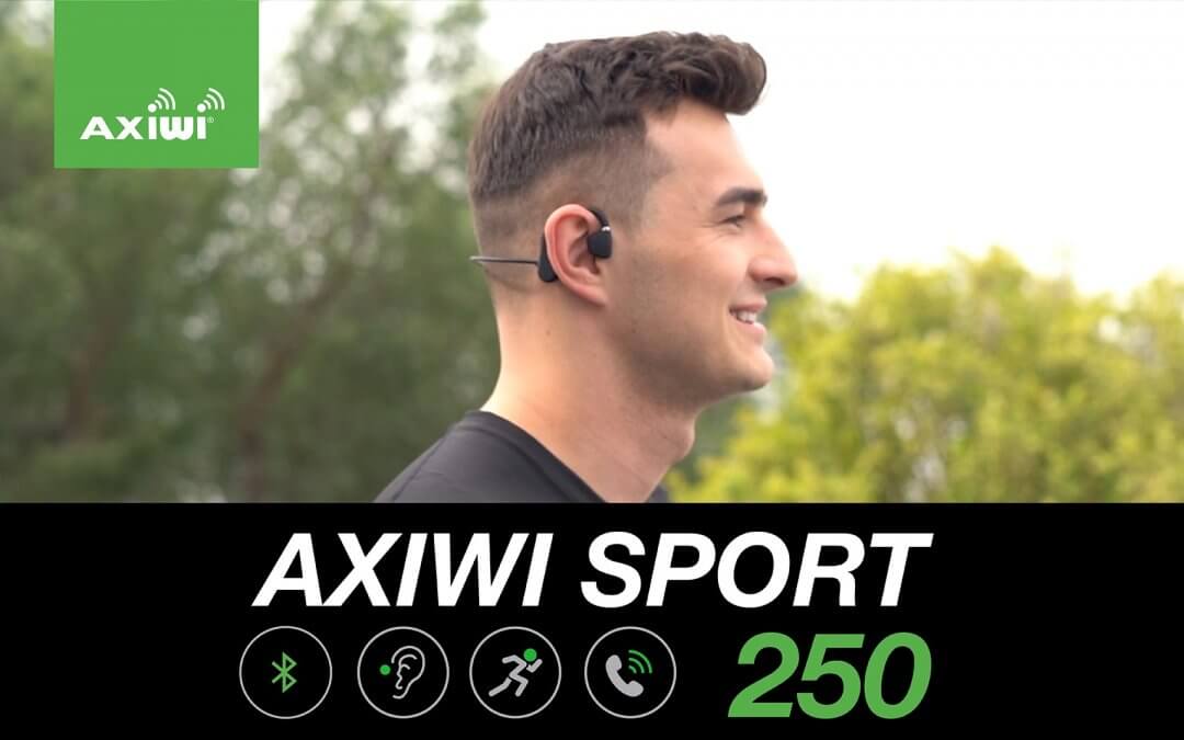 Safe exercising with the innovative AXIWI ‘open ear’ Bluetooth headset