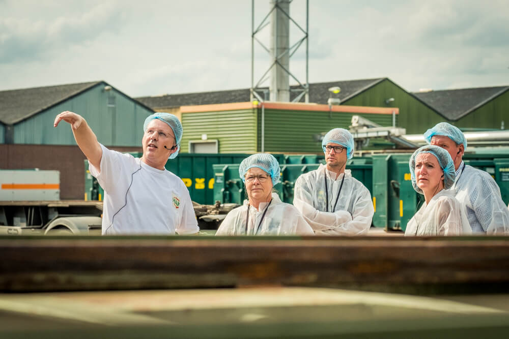 using headsets for outside factory tours